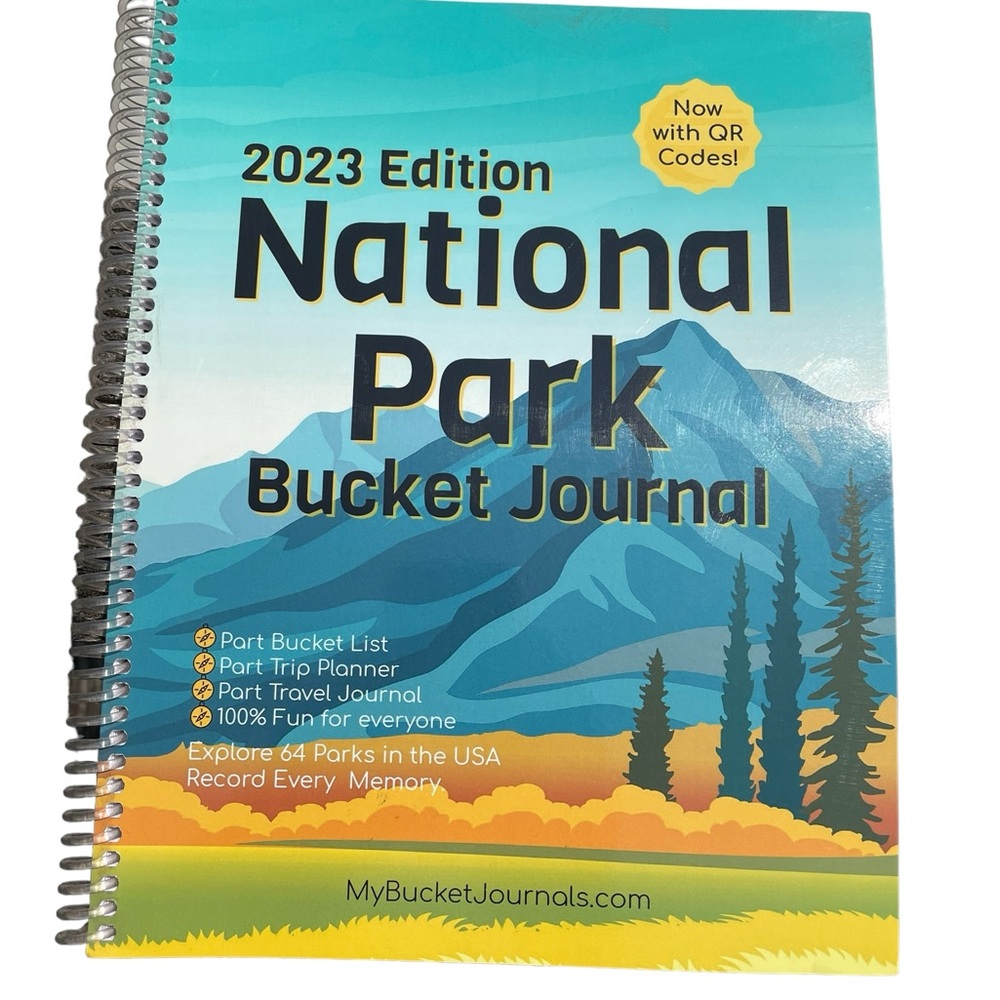National Park Bucket Journal 2023 Edition Spiral Bound New Condition 160 pages